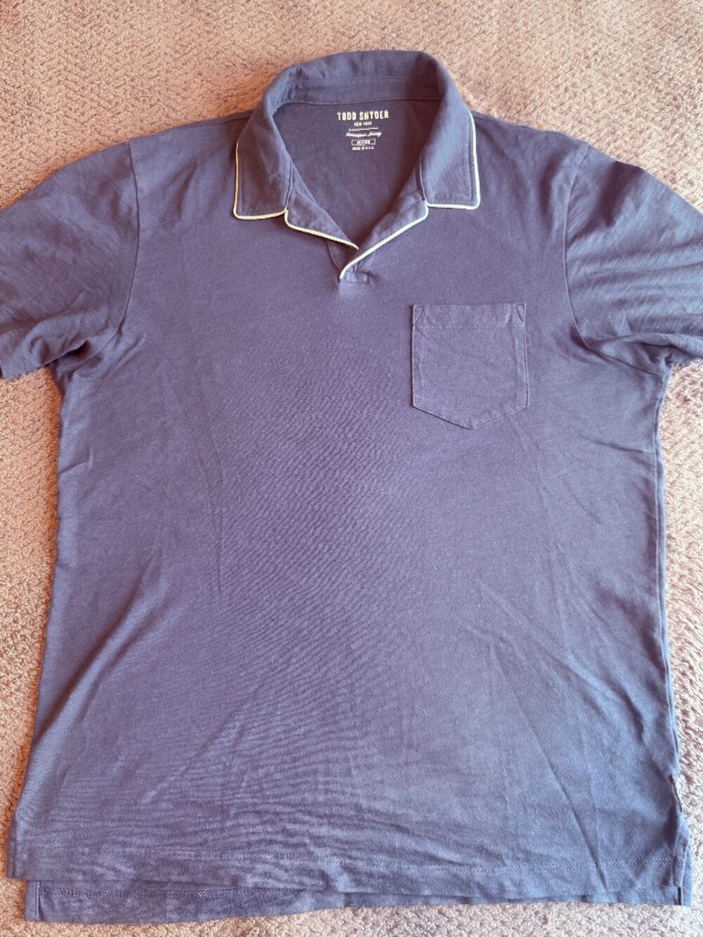 Todd Snyder Mens Designer Cotton Polo
